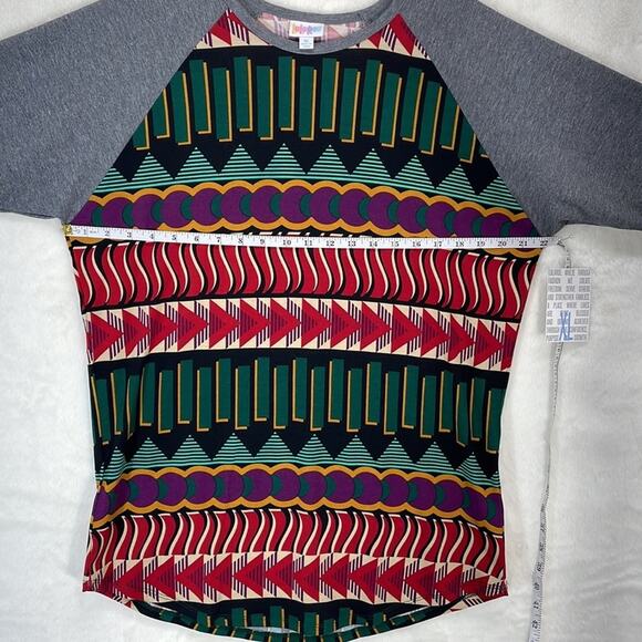 LuLaRoe NWT Randy Tee XL Great Fall Colors! Baseball like Tee Oh So Comfortable - Picture 5 of 16